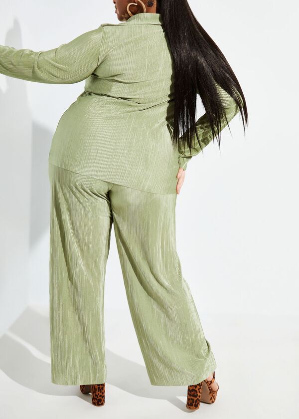 The Kendall Wide Leg Pants, Olive image number 1