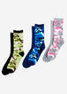 6 Pack Camo & Solid Crew Socks, Multi image number 0