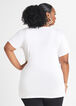 Crystal Embellished Graphic Tee, White image number 2