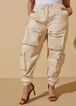 Mid Rise Cargo Joggers, Ivory image number 3
