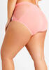 Mesh Trim High Waist Panty, Shell Coral image number 2