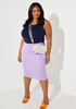Denim Pencil Skirt, Viola image number 3