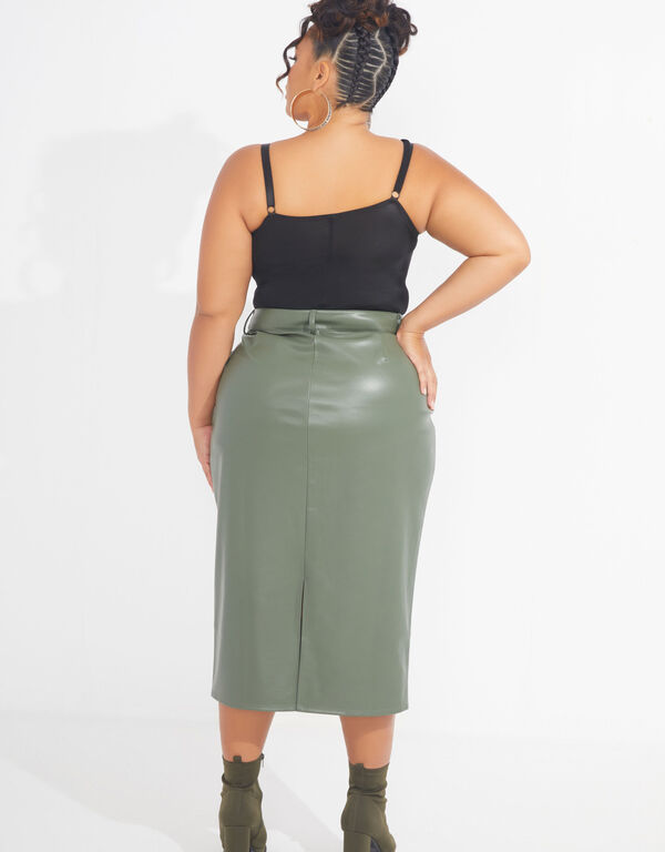 The Baylor Midi Skirt, Green image number 1