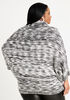 Cowl Neck Cocoon Sweater, Silver Filigree image number 1