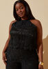 Layered Corded Lace Jumpsuit, Black image number 3