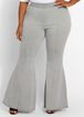Pull On High Waist Flare Jean, Grey image number 0
