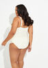 Nicole Miller Crocheted Swimsuit, White image number 1