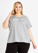 Plus Size DKNY Jeans Logo Graphic T Shirt Plus Size Casual Tees image number 0