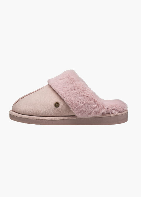 Nine West Microsuede Slippers, Pink image number 1