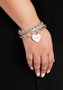 Silver Mom Charm Bracelet, Silver image number 0