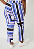 Scarf Print Power Twill Pants, Very Peri image number 1