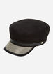 Plus Size Black Rhinestone Brim Cabbie Hat image number 0