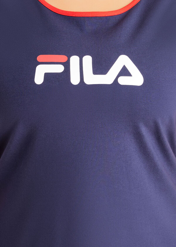 FILA Cotton Logo T Shirt Dress, Navy image number 1