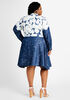 Belted Bleach Chambray Shirtdress, Blue image number 1