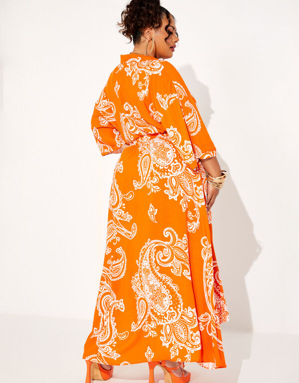The Brianna Maxi Skirt, Orange image number 1
