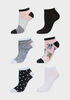 Just Me 6Pk Knitted Ankle Socks, Multi image number 0
