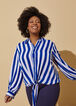 Striped Tie Front Shirt, Surf The Web image number 2