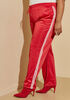 Pintucked Striped Track Pants, Barbados Cherry image number 3