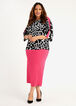 Signature Knit Bodycon Midi Skirt, Pink image number 2