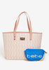 Bebe James Pouch And Tote Set, Light Pink image number 0