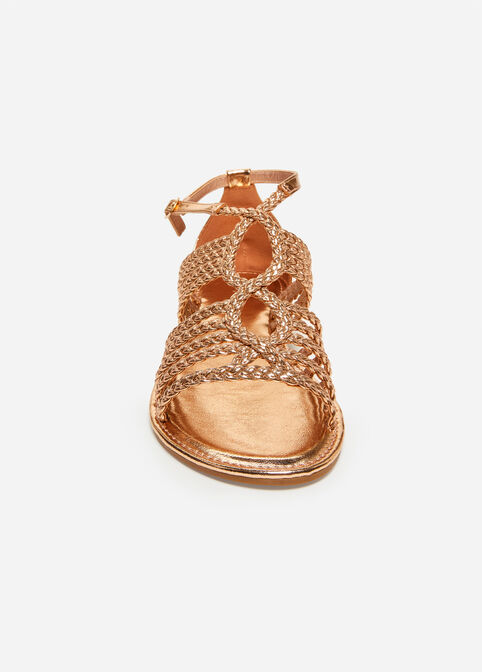 Sole Lift Braided Wide Width Sandal, Rose image number 4