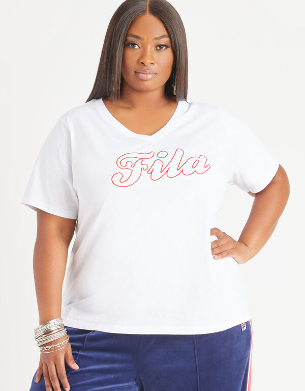 FILA Cotton Jersey Tee, White image number 0
