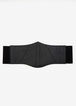Faux Leather Corset Stretch Belt, Black image number 1