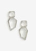 Silver Geo Jewel Drop Earrings, Silver image number 0