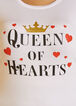 Queen Of Hearts Graphic Tee, White image number 2
