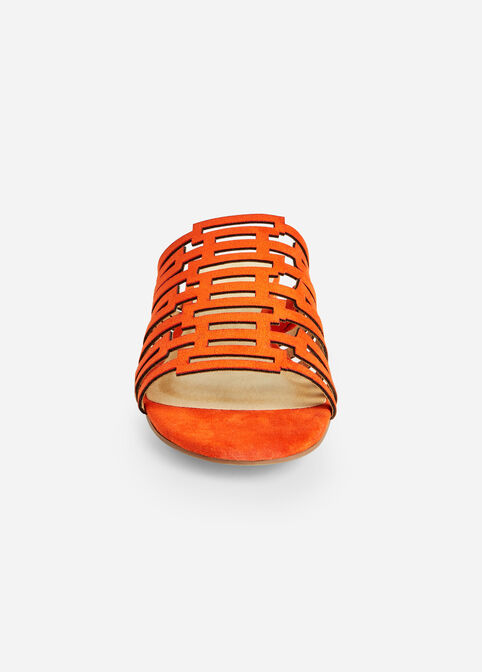 Sole Lift Wide Width Sandals, Orange image number 4