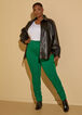 High Rise Ruched Leggings, Green image number 0
