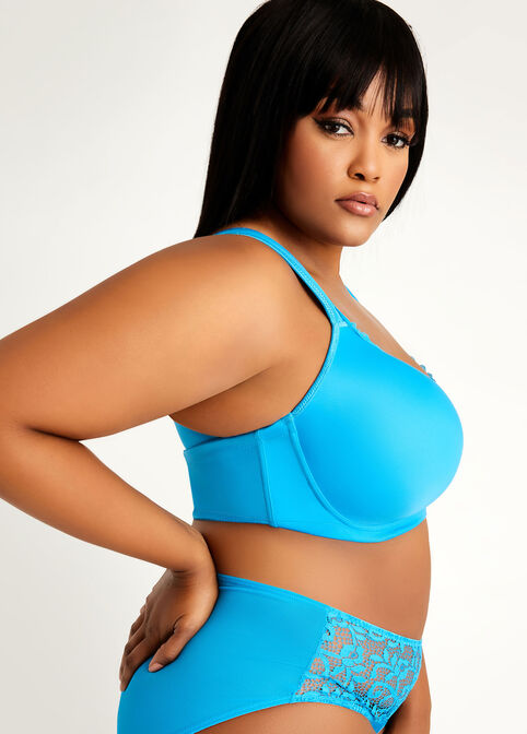 Butterfly Full Coverage Bra, Light Pastel Blue image number 3