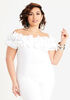 Textured Off The Shoulder Top, White image number 0