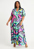 Tall Geo Mock Wrap Knit Maxi Dress, Multi image number 0