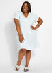 Trendy Designer Aria Printed Sleep Shirt Short Nightgown Lounge Dress image number 0