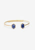Embellished Gold Tone Bracelet Cuff, Bluing image number 0