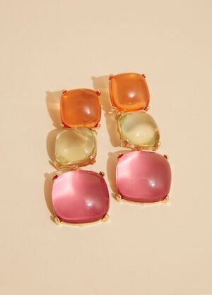 Bubble Bead Drop Earrings, Multi image number 1