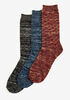 Metallic Marled Knit Socks, Multi image number 0