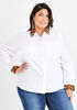 Embellished Poplin Shirt, White image number 0