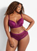 Scalloped Lace Hipster Panty, Purple image number 3