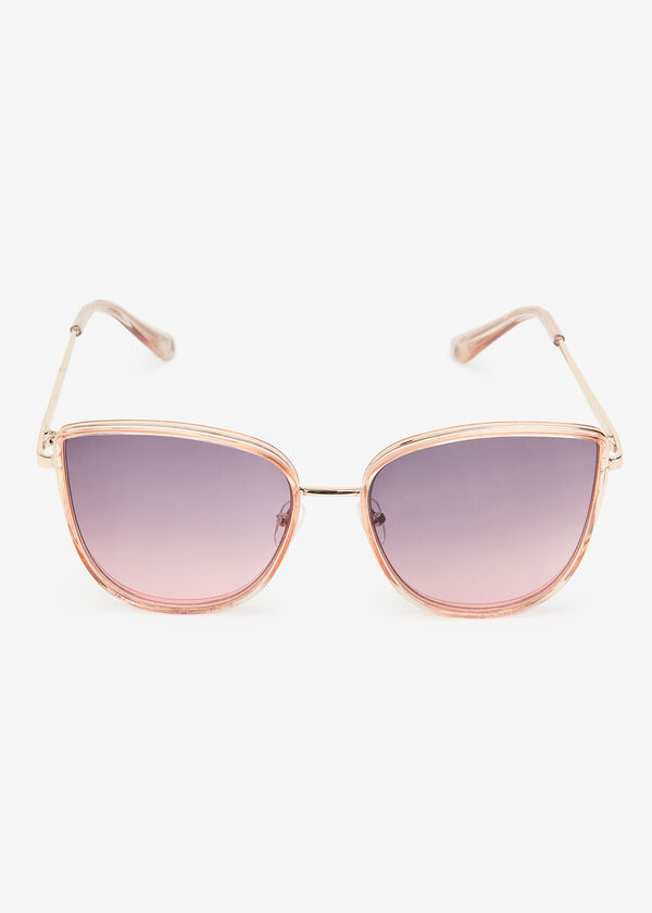 Tinted Cat Eye Sunglasses, Pink image number 0