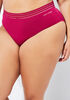 Sheer Striped Micro Briefs, Raspberry Radiance image number 2