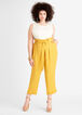 Tie Waist Cuffed Ankle Pant, Nugget Gold image number 2