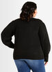 Baseball Sweater Cardigan, Black image number 1