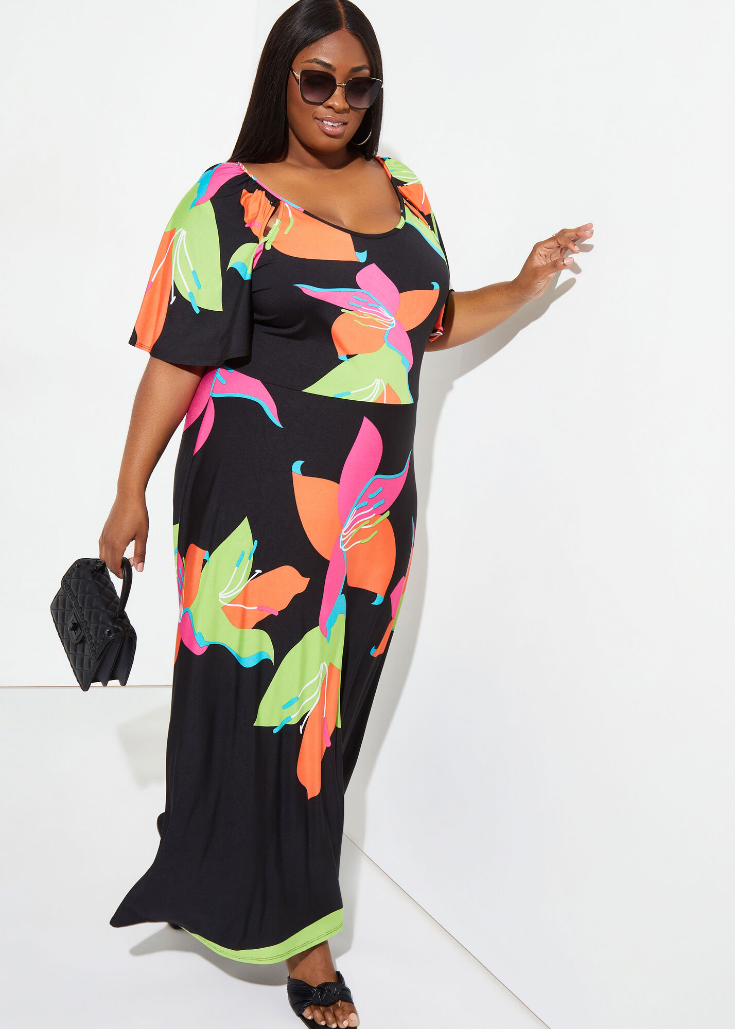 Philosophical guidance scale plus size maxi dresses for summer baggage  shade Treasure