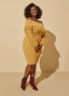 Fringed Sweater Dress, Pale Gold image number 3