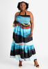 Short Printed Halter Maxi Dress, Multi image number 0