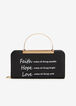 Faith Hope Love Convertible Wallet, Black image number 0
