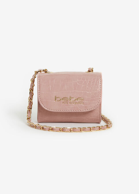 Bebe Camile Micro Croco Fanny Pack, Pink image number 0