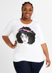 Pretty In Pink Curly Girl Tee, White image number 0